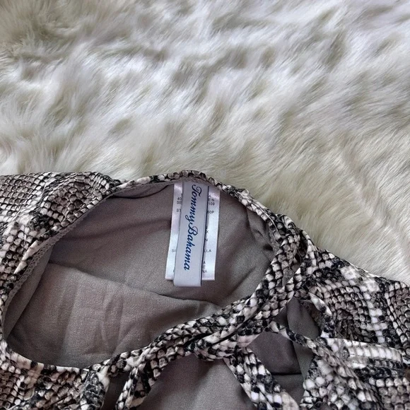 Tommy Bahama Snake Print One Piece Swimsuit - Picture 7 of 7